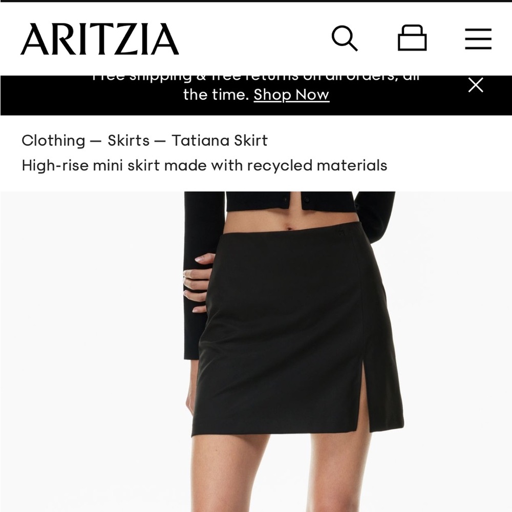 Aritzia, Sunday Best, Tatiana Mini Skirt